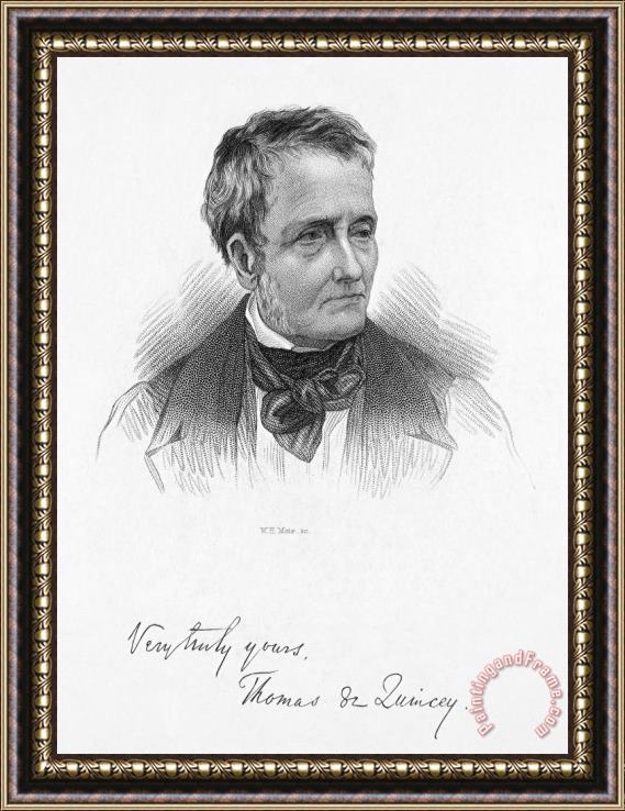 Others Thomas De Quincey Framed Print
