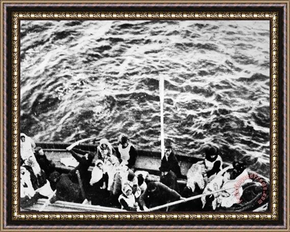 Others Titanic: Lifeboats, 1912 Framed Painting