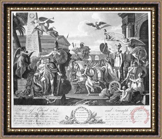 Others Treaty Of Ghent, 1814 Framed Print