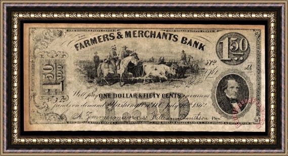 Others Union Banknote, 1862 Framed Print