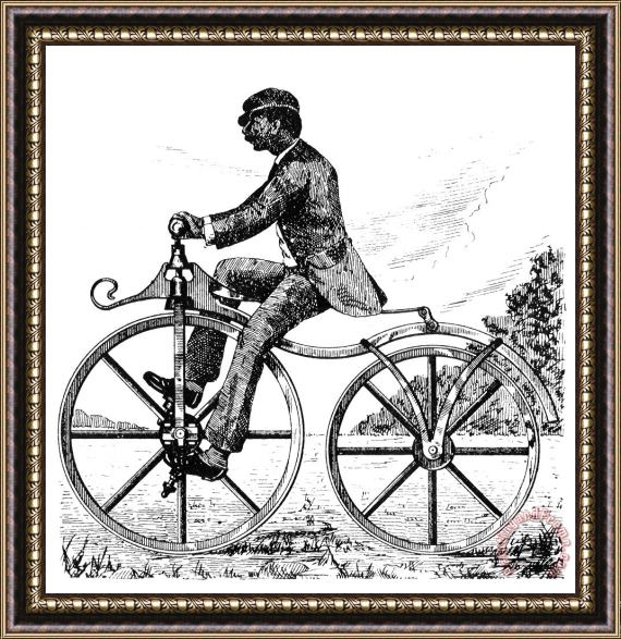 Others Velocipede, 1866 Framed Painting