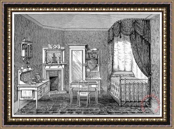 Others Victorian Bedroom, 1884 Framed Painting