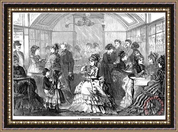 Others Vienna: Pastry Shop, 1873 Framed Painting