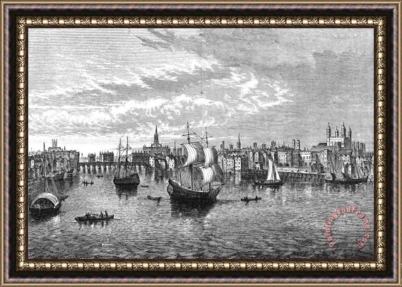 Others View Of London, 1550 Framed Painting