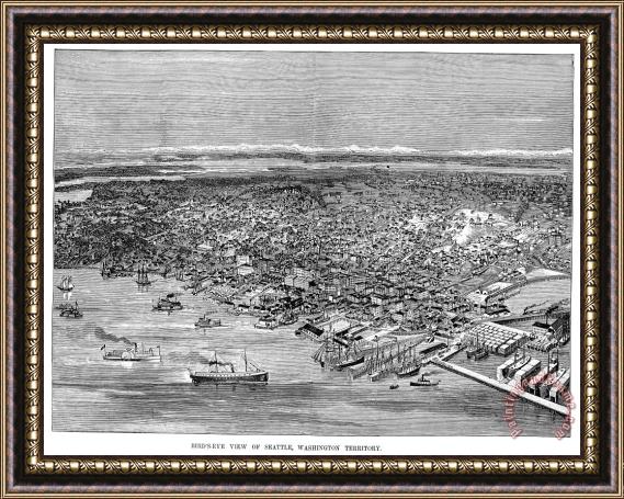Others View Of Seattle, 1889 Framed Print