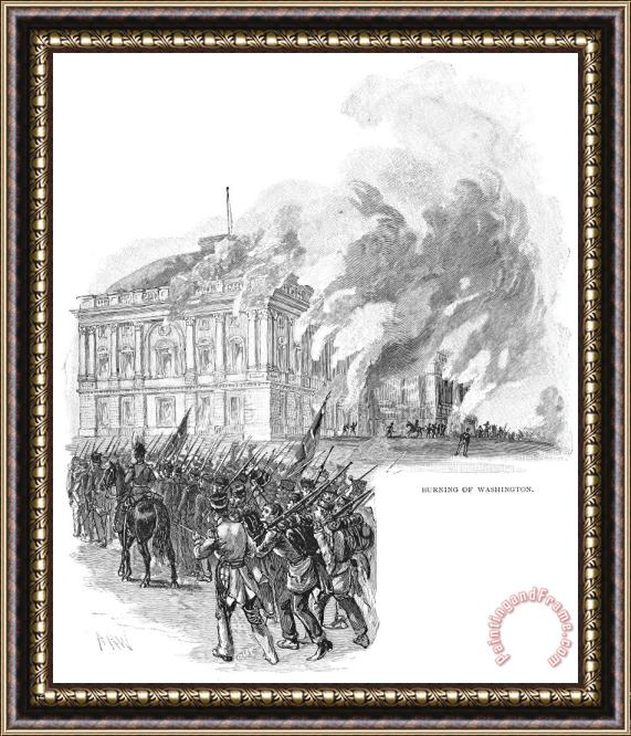 Others Washington Burning, 1814 Framed Painting