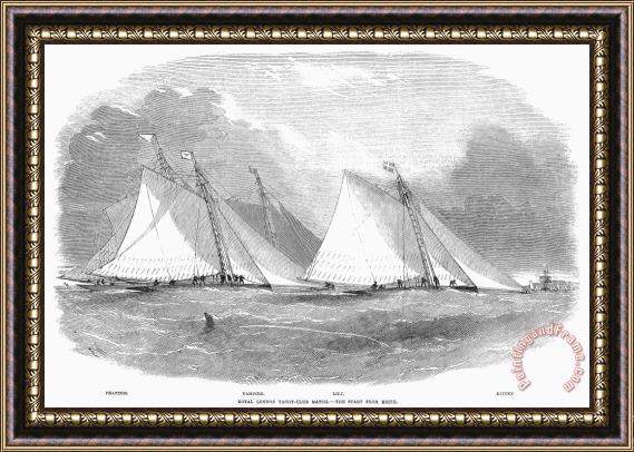 Others Yacht Race, 1855 Framed Print