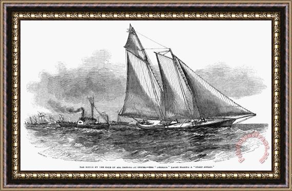 Others Yachting, 1851 Framed Print