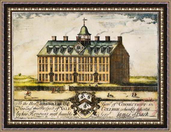 Others Yale College, 1749 Framed Print