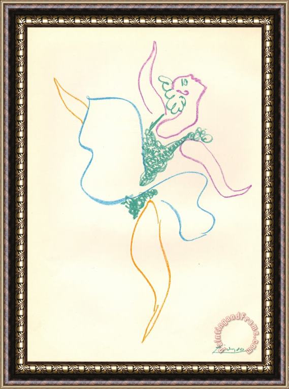 Pablo Picasso Danseuse, 1954 Framed Painting