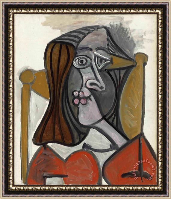 Pablo Picasso Femme Au Fauteuil Framed Painting