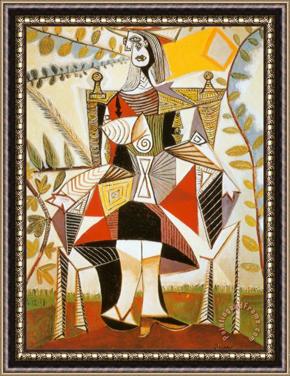 Pablo Picasso Femme Au Jardin Framed Print