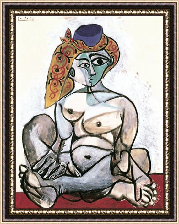Pablo Picasso Frau Mit Turban 1955 Framed Painting