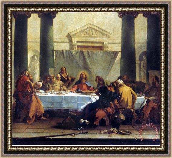 Pablo Picasso Giovanni Battista Tiepolo G B Tiepolo Last Supper Framed Painting
