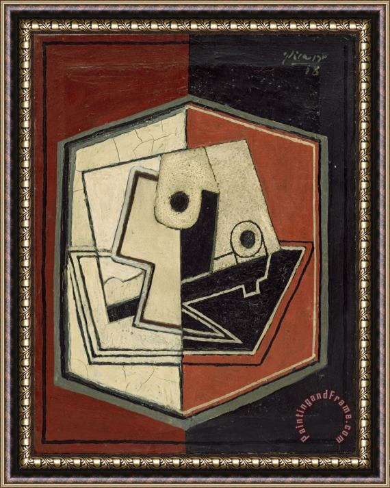 Pablo Picasso Glass And Pipe Framed Painting