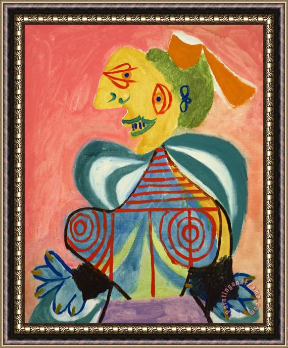 Pablo Picasso L'arlesienne (lee Miller) Framed Painting