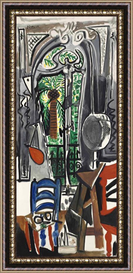 Pablo Picasso L'atelier Framed Painting