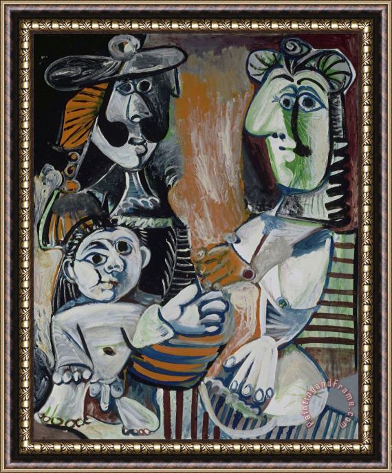 Pablo Picasso La Famille (the Family) Framed Painting