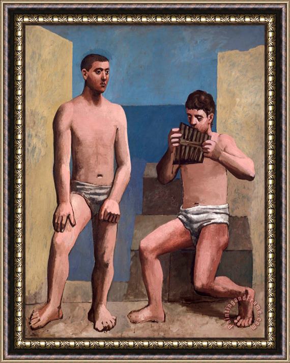 Pablo Picasso La Flute De Pan C 1923 Framed Painting