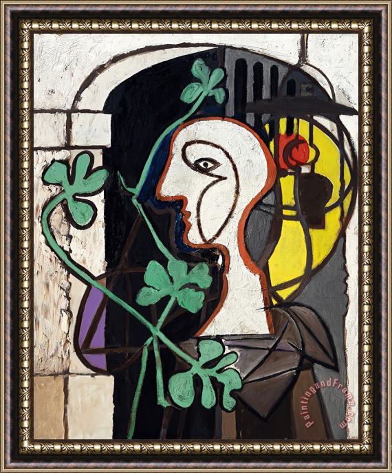 Pablo Picasso La Lampe Framed Painting