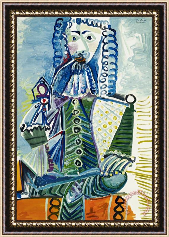 Pablo Picasso Mousquetaire a La Pipe II Framed Painting