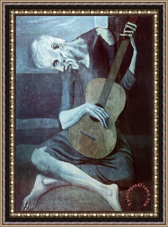 Pablo Picasso Old Guitarist Art Print Poster Framed Print Pablo Picasso Old Guitarist Art Print Poster Framed Print