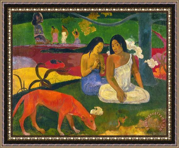 Pablo Picasso Paul Gauguin Gauguin Arearea 1892 Framed Painting