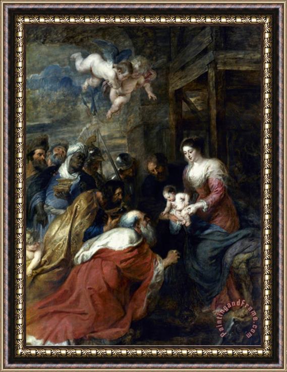 Pablo Picasso Peter Paul Rubens Adoration of The Magi Framed Painting