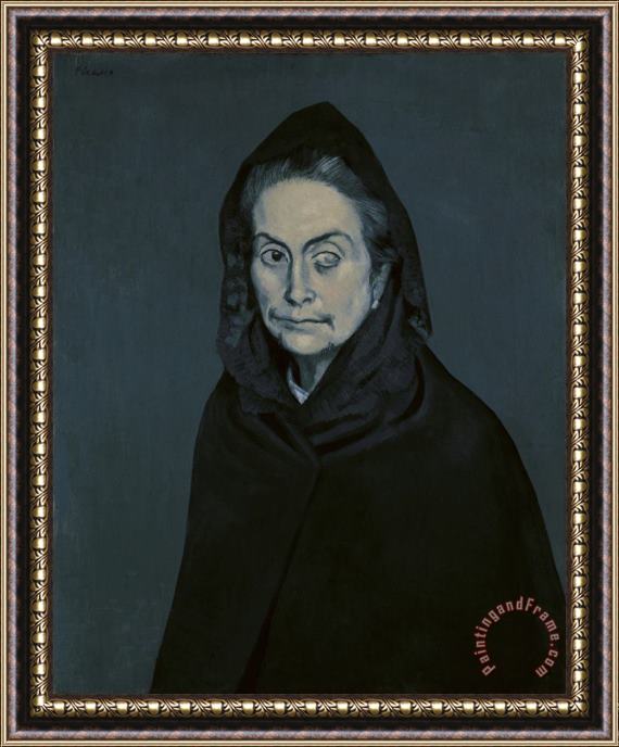 Pablo Picasso Portrait De Carlota Valdivia (appele Plus Tard La Celestine) (la Celestina) Framed Print
