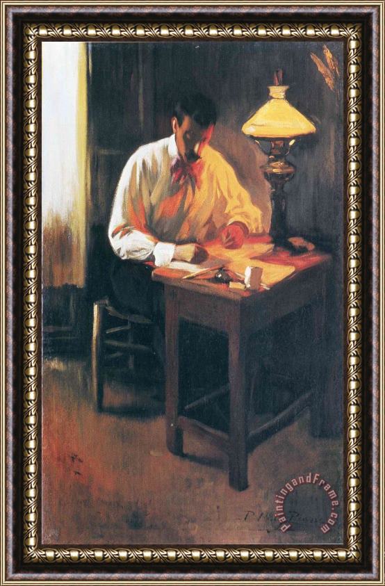 Pablo Picasso Portrait of Josep Cardona 1899 Framed Painting