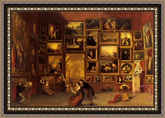 Pablo Picasso Samuel Finley Breese Morse Gallery of The Louvre 1831 33 Framed Print