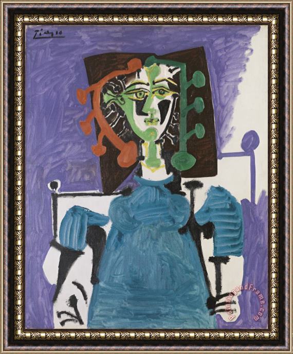 Pablo Picasso Sitting Woman Framed Painting