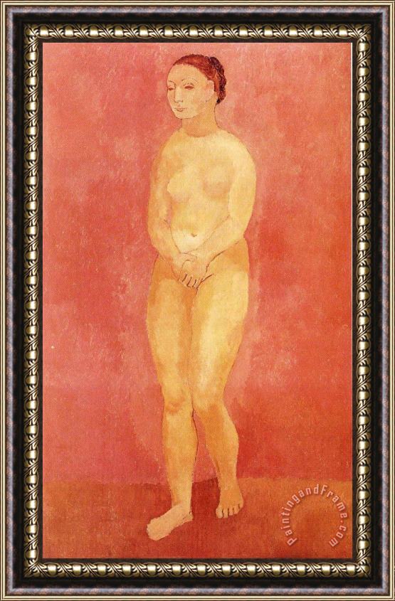 Pablo Picasso Standing Female Nude 1906 Framed Painting
