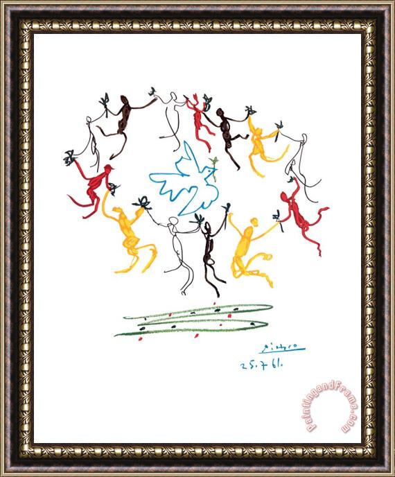 Pablo Picasso The Dance of Youth Framed Painting
