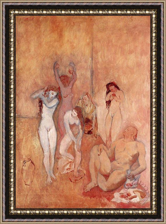 Pablo Picasso The Harem 1906 Framed Painting