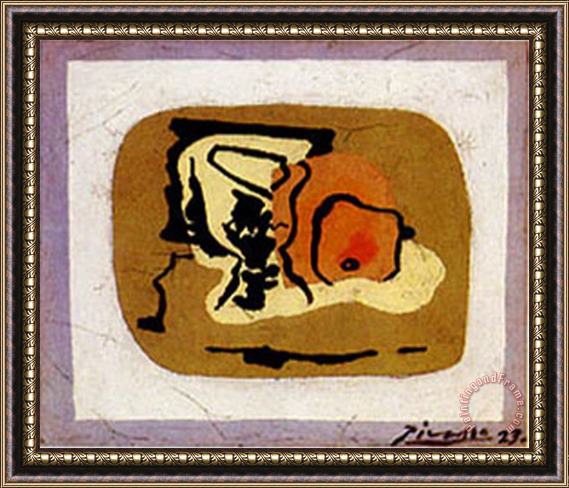 Pablo Picasso Verre Et Fruit 1923 Framed Painting