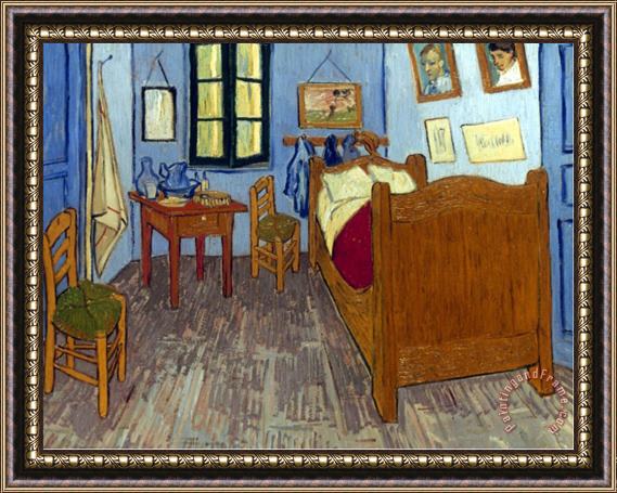 Pablo Picasso Vincent Van Gogh Van Gogh Bedroom 1889 Framed Painting