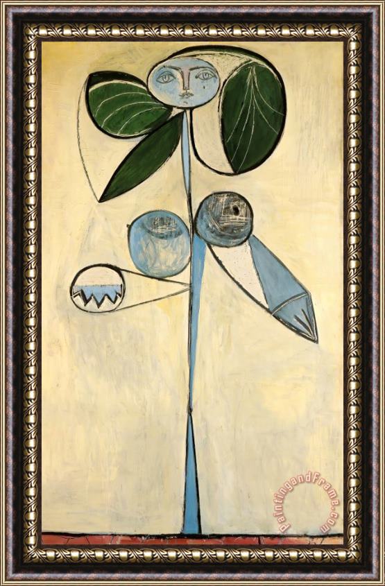 Pablo Picasso Woman Flower 1946 Framed Print