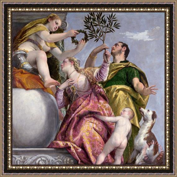 Paolo Caliari Veronese Happy Union Framed Painting