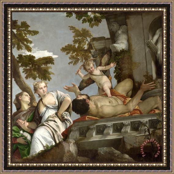 Paolo Caliari Veronese Scorn Framed Painting