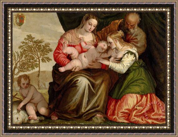 Paolo Caliari Veronese The Mystic Marriage of St. Catherine Framed Print