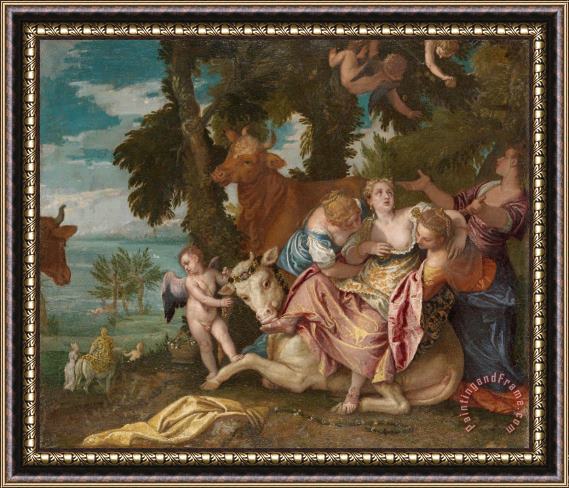 Paolo Caliari Veronese The Rape of Europa Framed Print