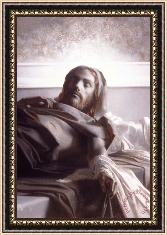 Patrick Devonas Allegory of The Resurrection of Jesus Christ (grisaille Study) Framed Print