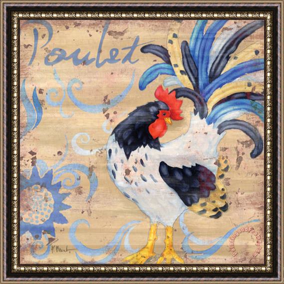 Paul Brent Royale Rooster Iv Framed Painting