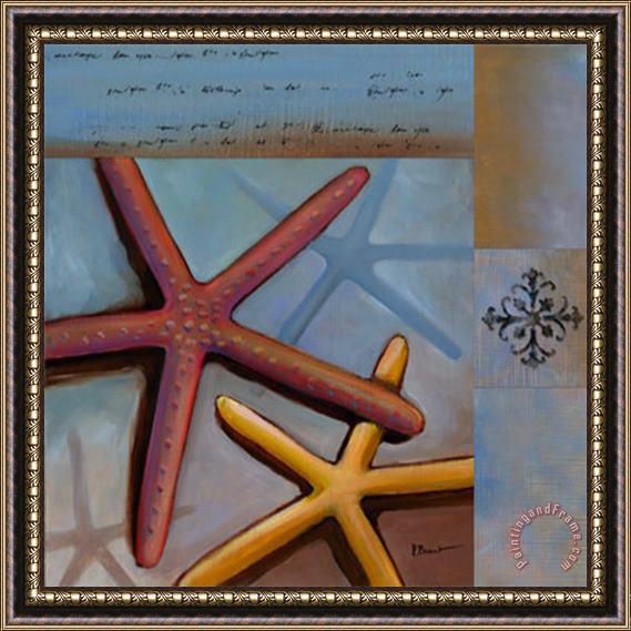 Paul Brent Sanibel Starfish Framed Painting