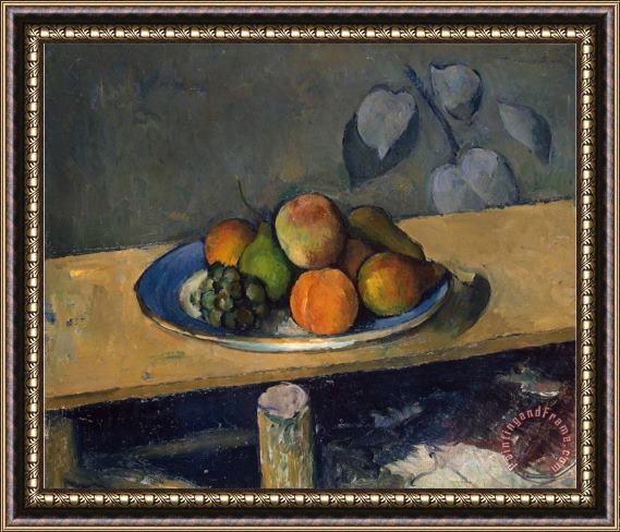 Paul Cezanne Apples Pears And Grapes C 1879 Framed Print