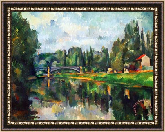 Paul Cezanne Bridge Over Ther Marne at Creteil 1888 Framed Painting
