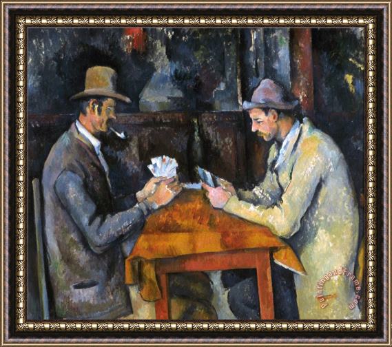 Paul Cezanne Cezanne Card Player C1892 Framed Painting