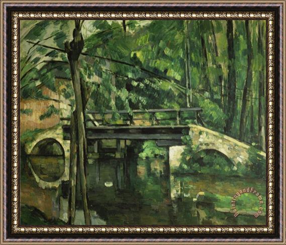 Paul Cezanne Die Bruecke in Maincy Gegen 1879 Framed Painting