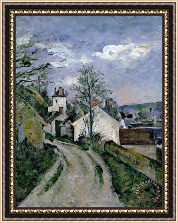 Paul Cezanne Doctor Gachet S House at Auvers Circa 1873 Framed Painting